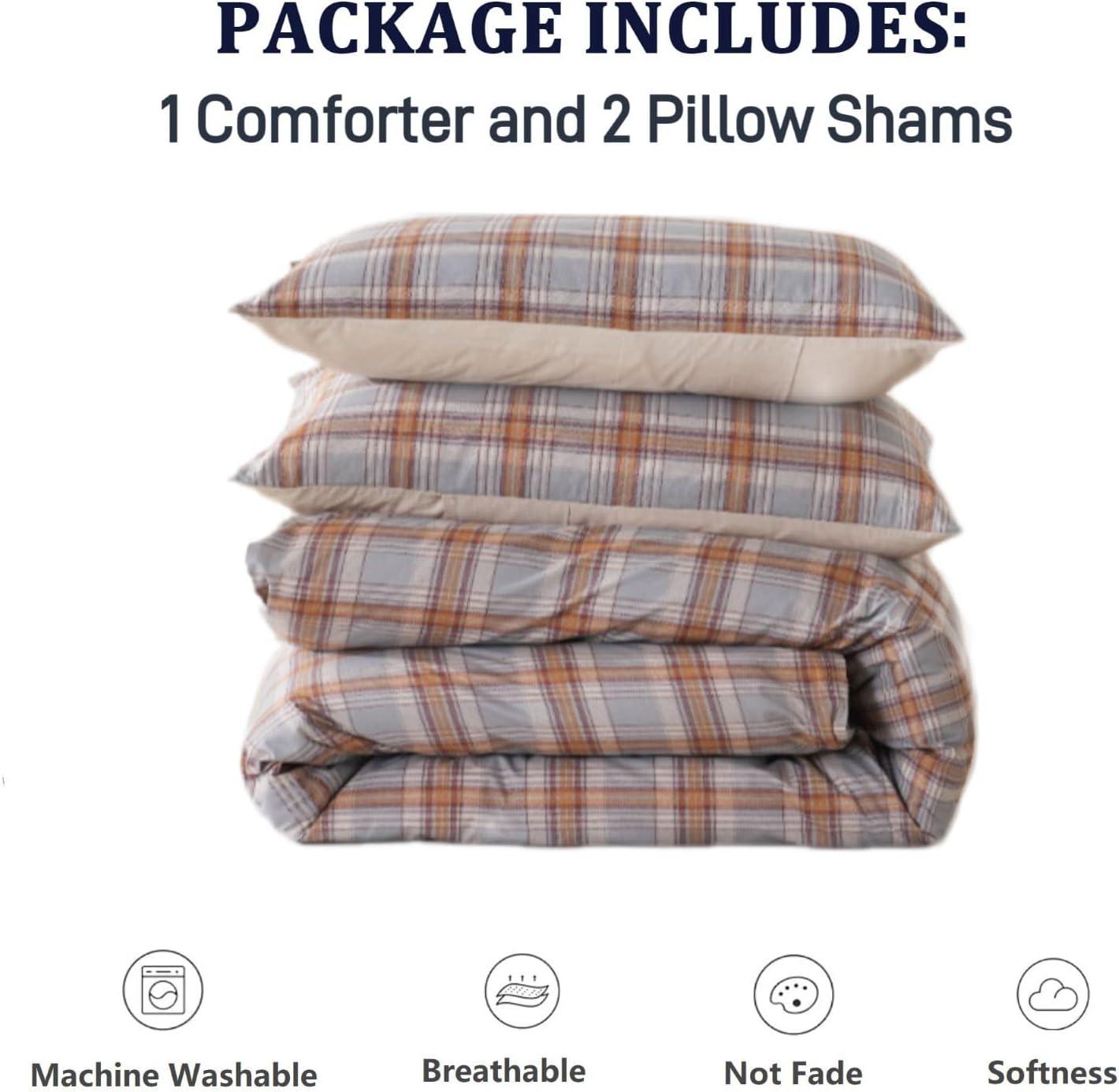 Queen White and Green Floral Reversible Microfiber Comforter Set