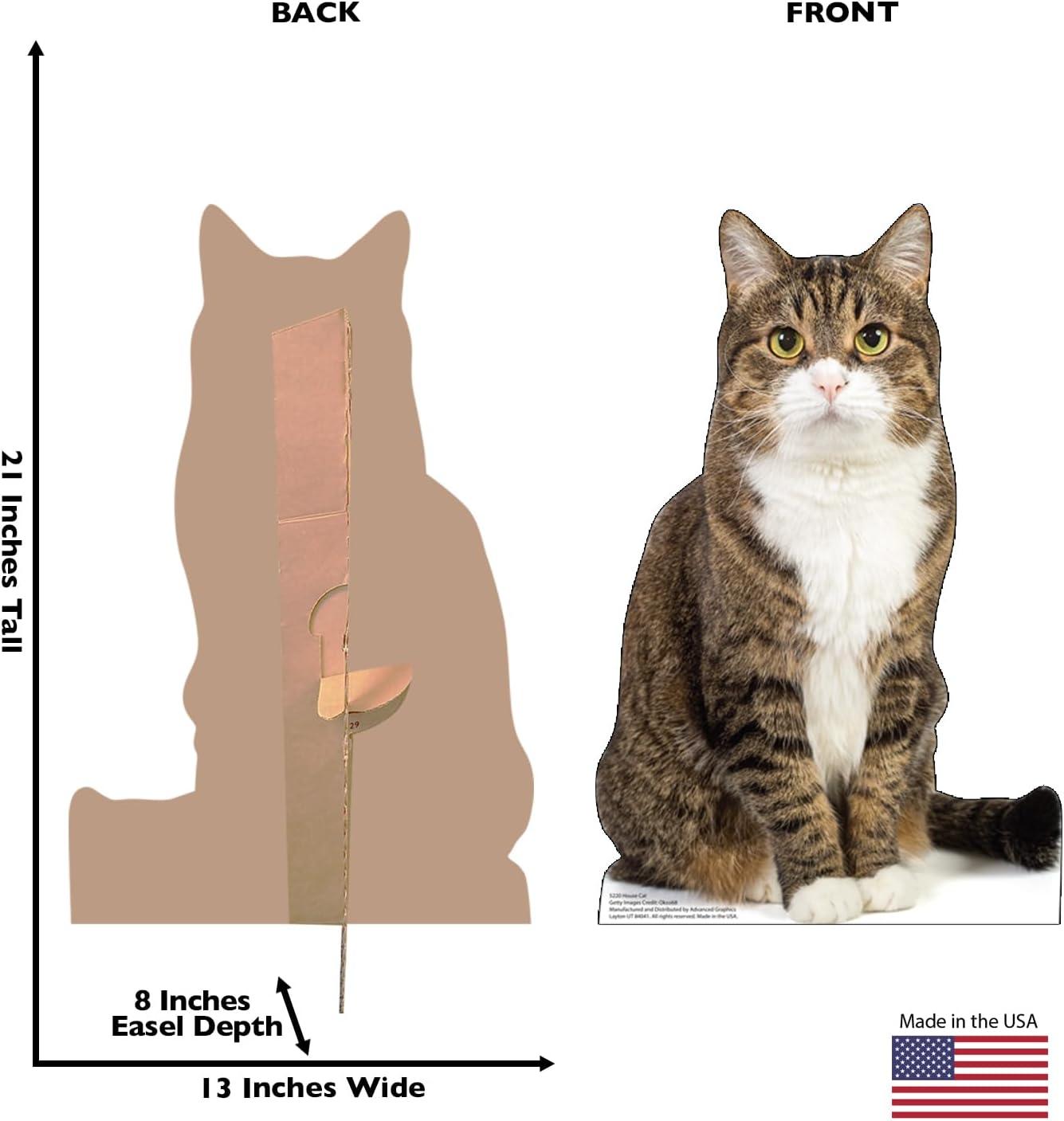 Life-Size House Cat Cardboard Cutout Standee