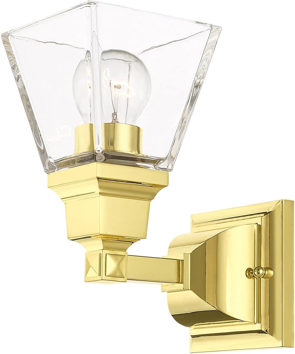 Livex Lighting Mission 1 - Light Sconce in  Polished Brass