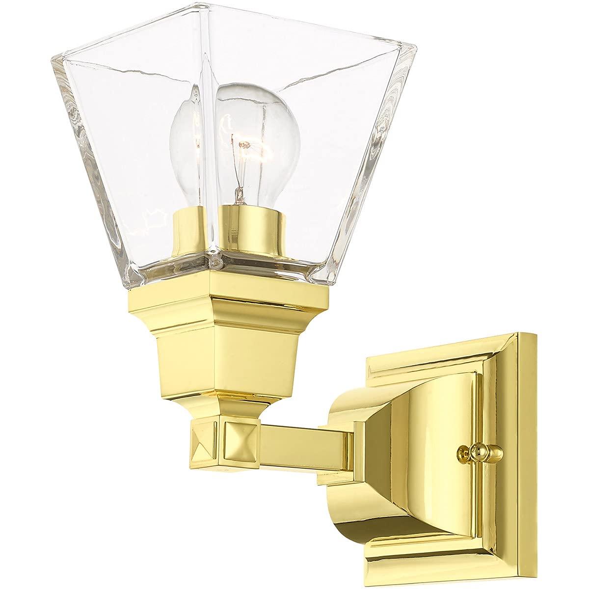 Livex Lighting Mission 1 - Light Sconce in  Polished Brass