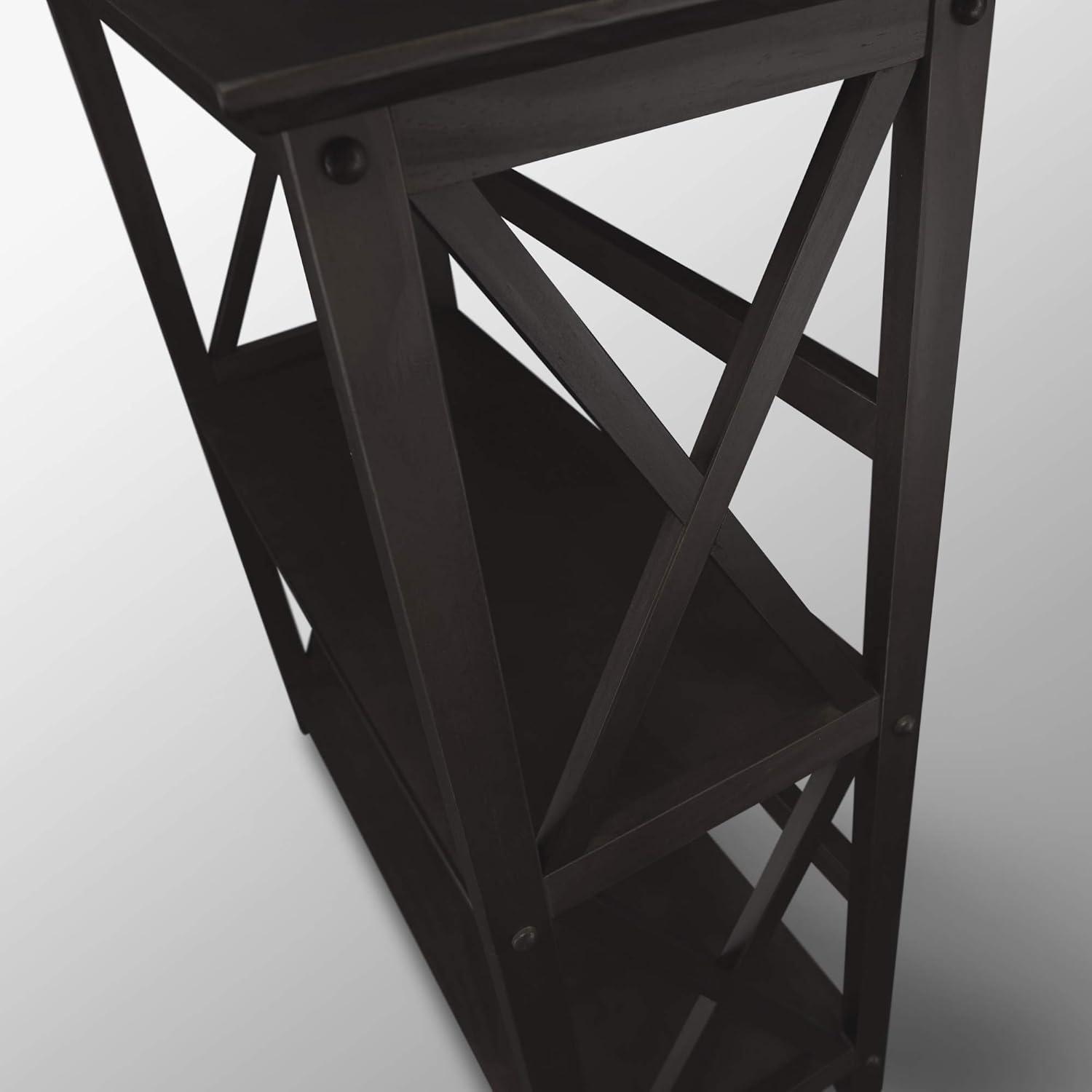 Montego 3-Shelf Bookcase-Black