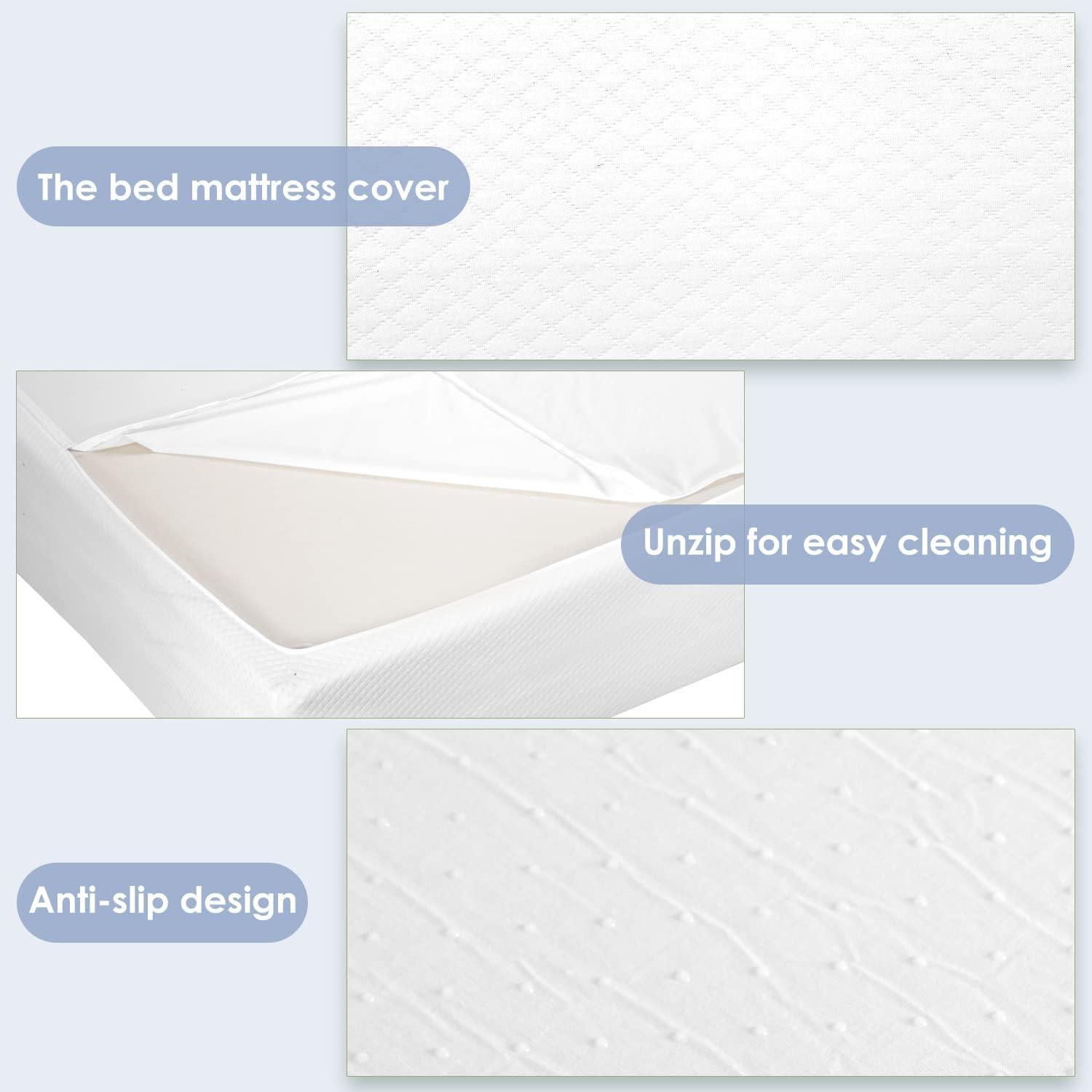 King 12-Inch White Gel Memory Foam Mattress