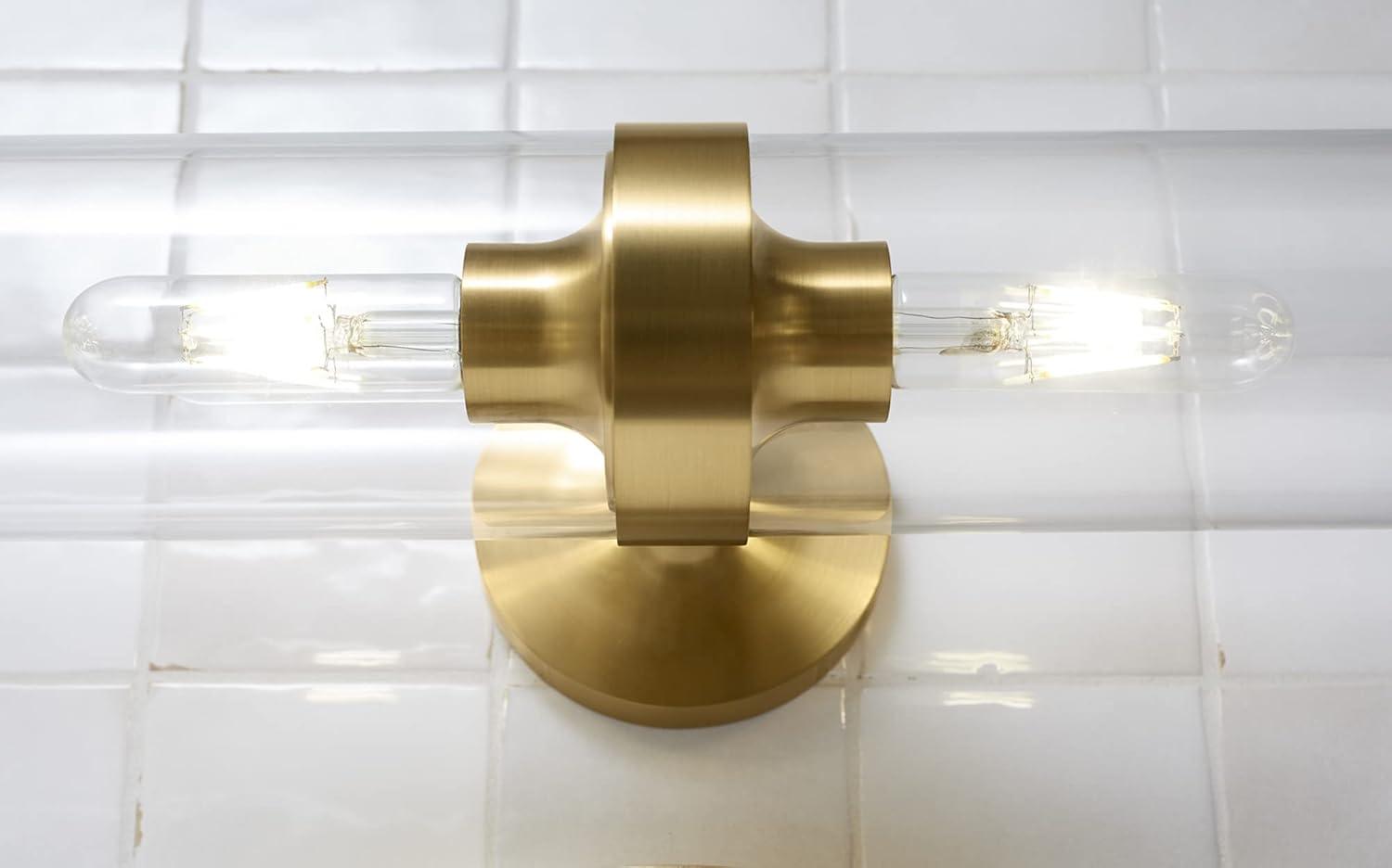 Purist™ 2 Light Indoor Bathroom Vanity Light Fixture, UL Listed