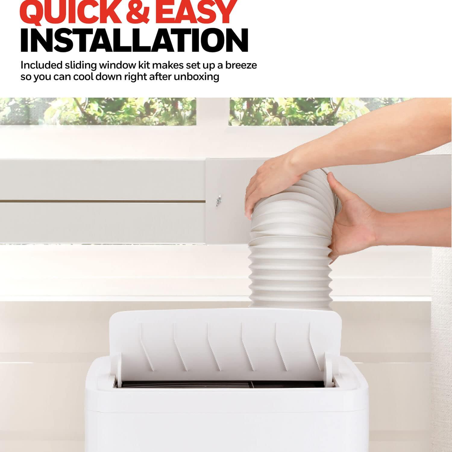 Honeywell 12000 BTU 115-Volt Portable Air Conditioner with Remote, White, HW2CESAWW9