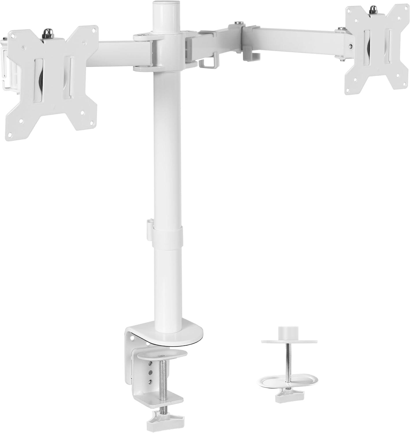 Vivo VIVO Dual Monitor Desk Mount Adjustable Stand, Fits Screens up to 30", STAND-V002 Series