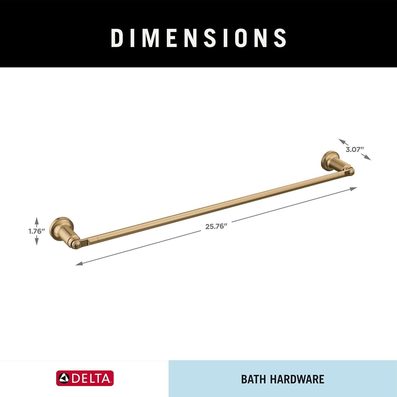 Delta Saylor Wall Mounted 24" Towel Bar in Matte Black