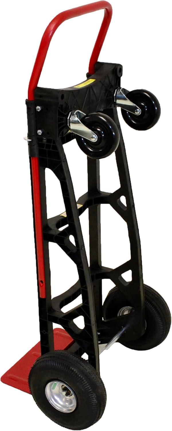 Milwaukee Hand Trucks Nylon Convertible Truck with 10? Pneumatic Tires