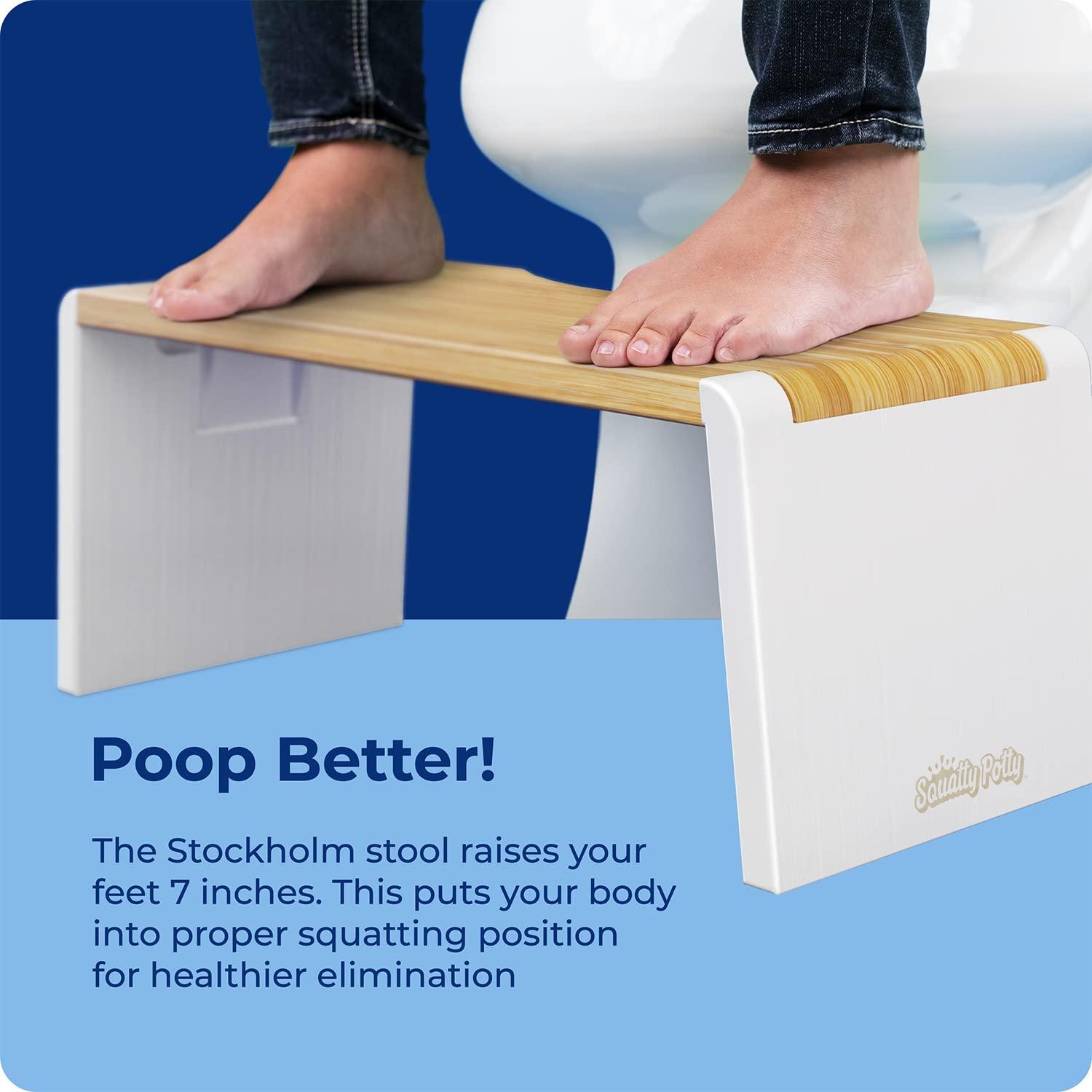 Squatty Potty SP-BAMBOO-STOCKHOLM Stockholm Toilet Stool
