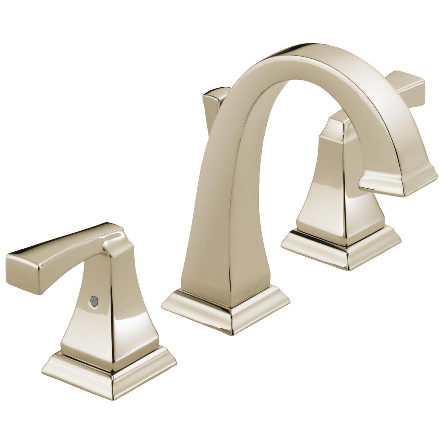 Dryden Widespread Bathroom Faucet 3 Hole, 2-handle Bathroom Sink Faucet with Drain Assembly