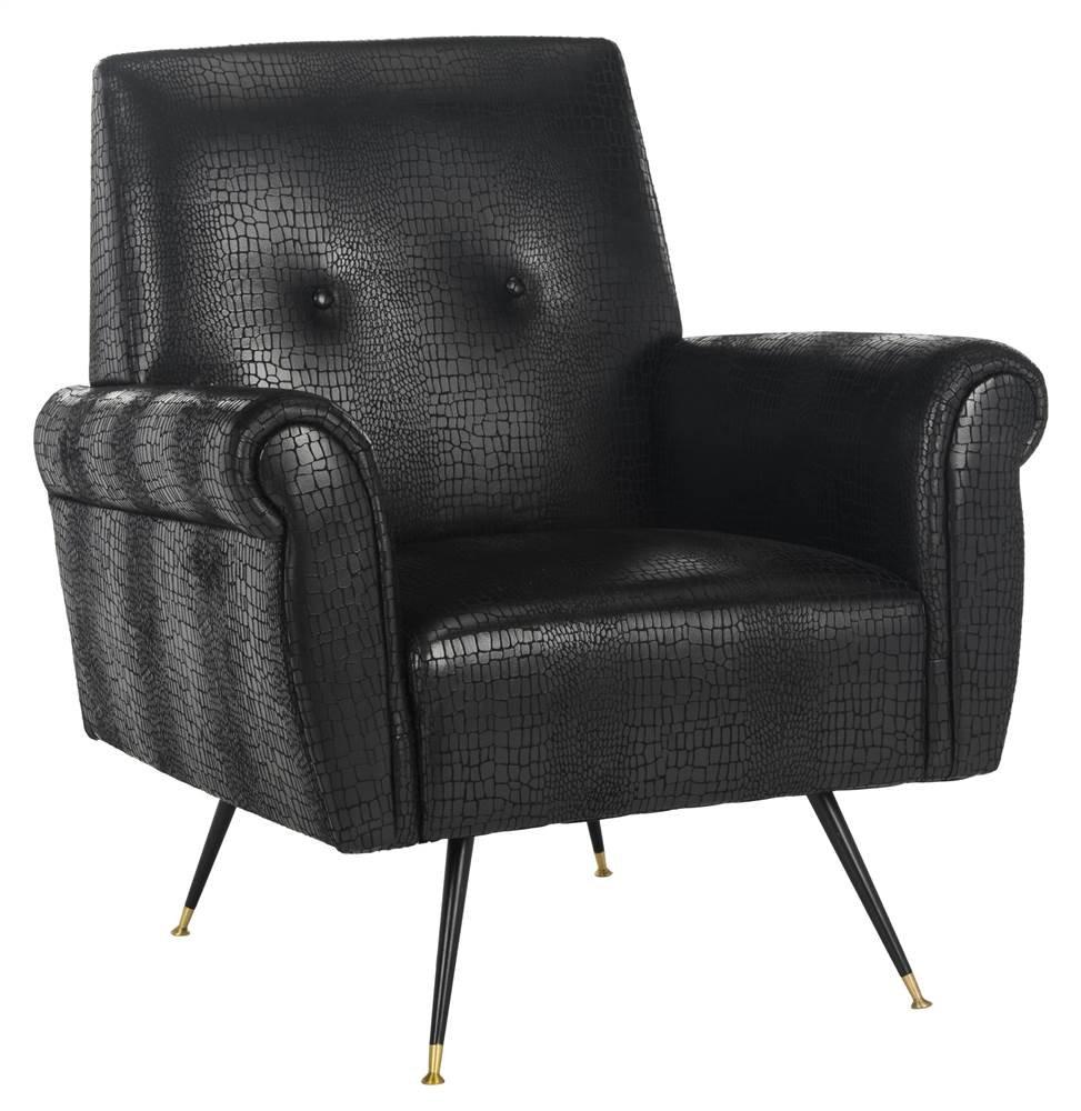 Mira Accent Chair - FOX6285 - Black - Safavieh