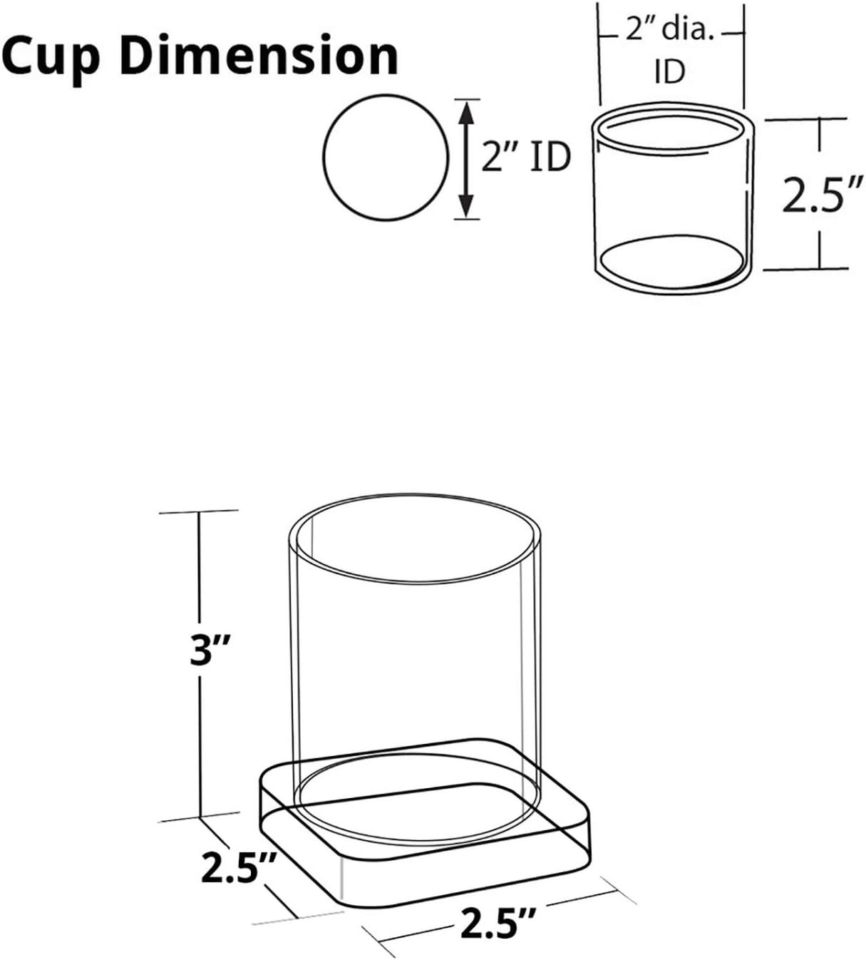 Azar Displays Single Cup Acrylic Deluxe Holder