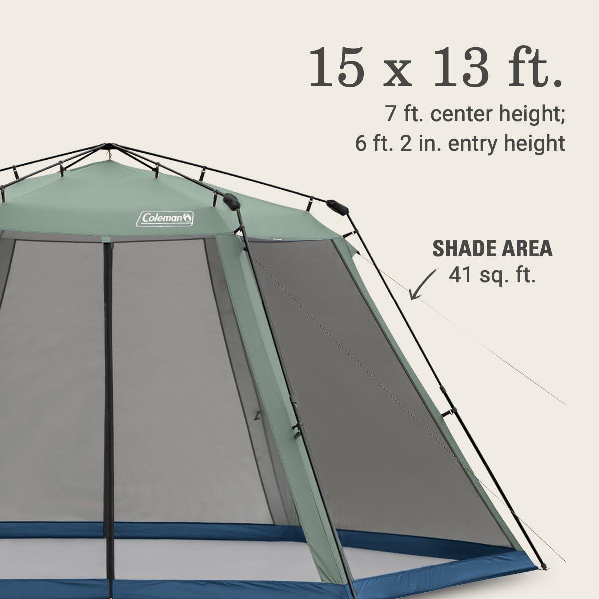 Coleman 13'x15' Skylodge Instant Screened Shelter Canopy Tent - Moss