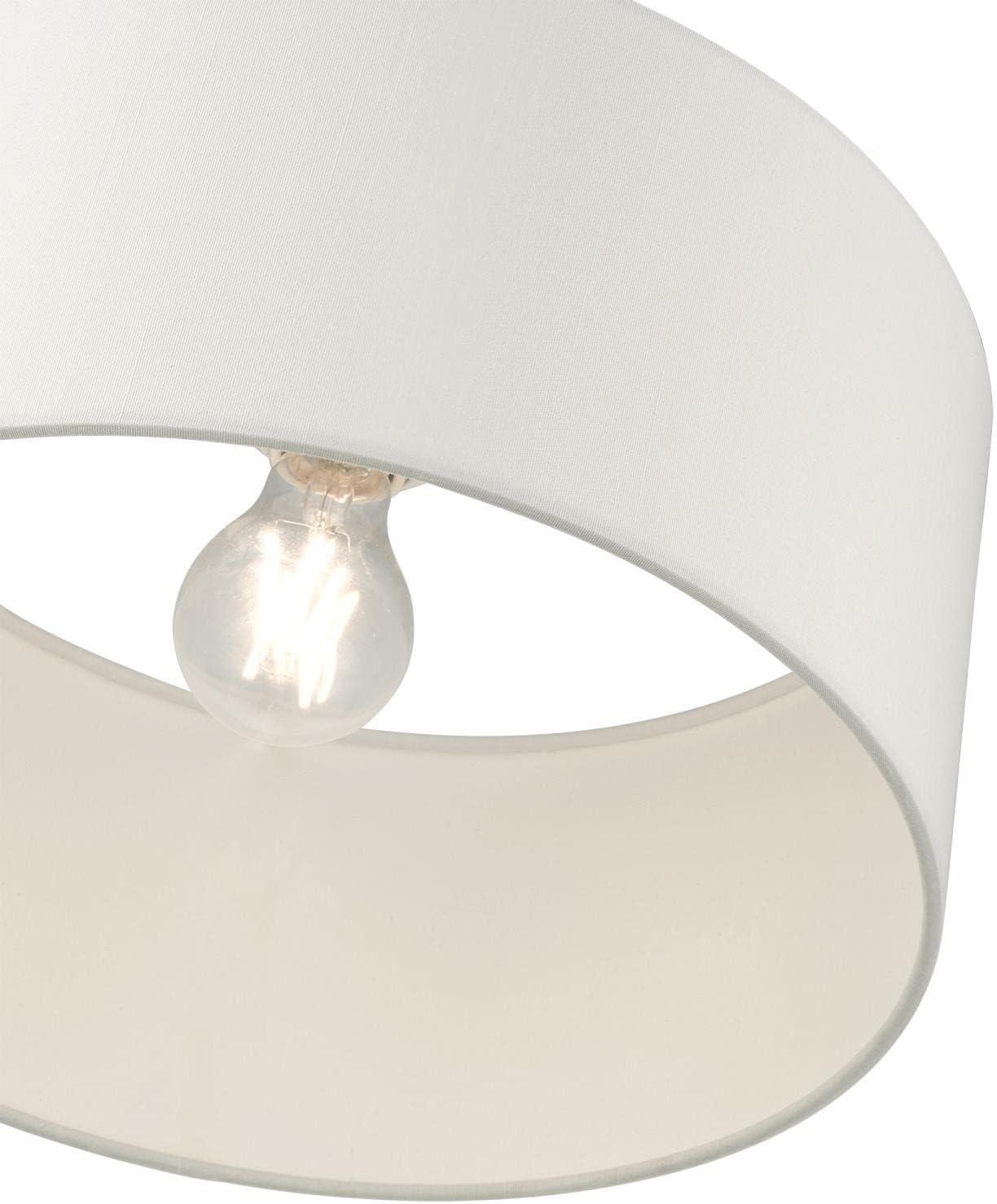 Livex Lighting Meridian 1 - Light Semi-Flush Mount in  Satin Brass