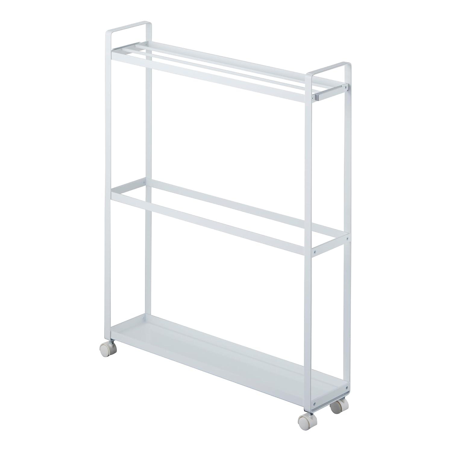Yamazaki Home Tower Yamazaki Home Towel Rack And Bath Cart, Rolling Bathroom Storage Organizer 4292