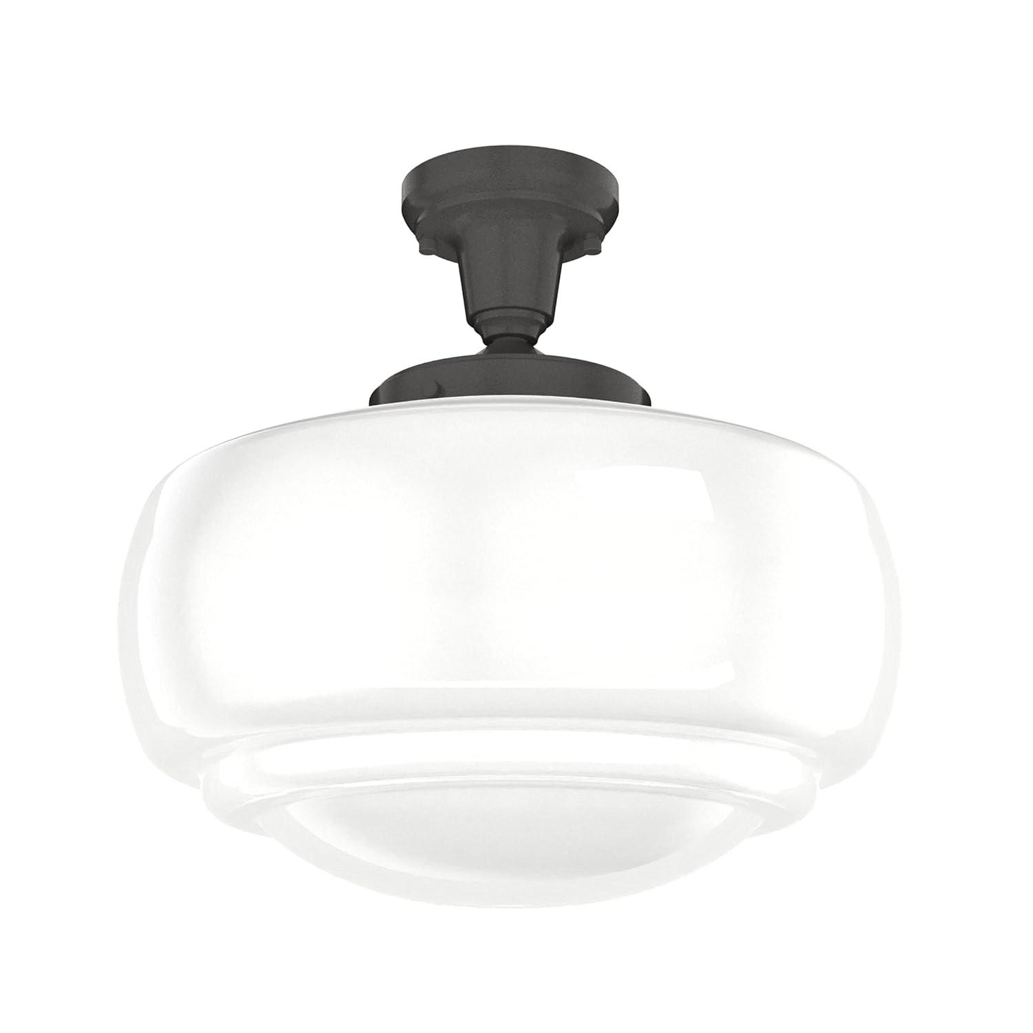 Hunter Fan Saddle Creek 1 - Light Single Schoolhouse Pendant with Glass