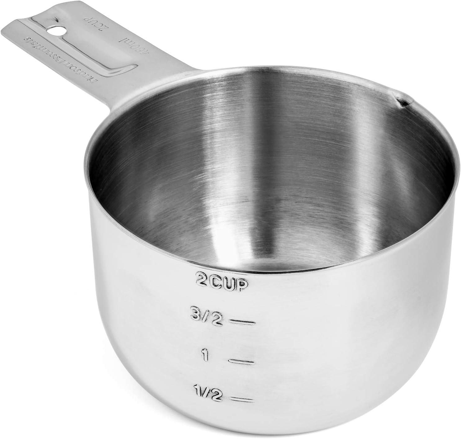 Hudson Essentials 2-Cup Stainless Steel Measuring Cup