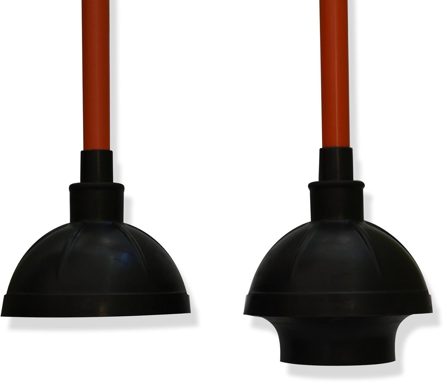 Get Bats Out Rubber Toilet Plunger for Bathroom, Sink & Drain Clogs - Use in Homes, Commercial & Industrial bldgs