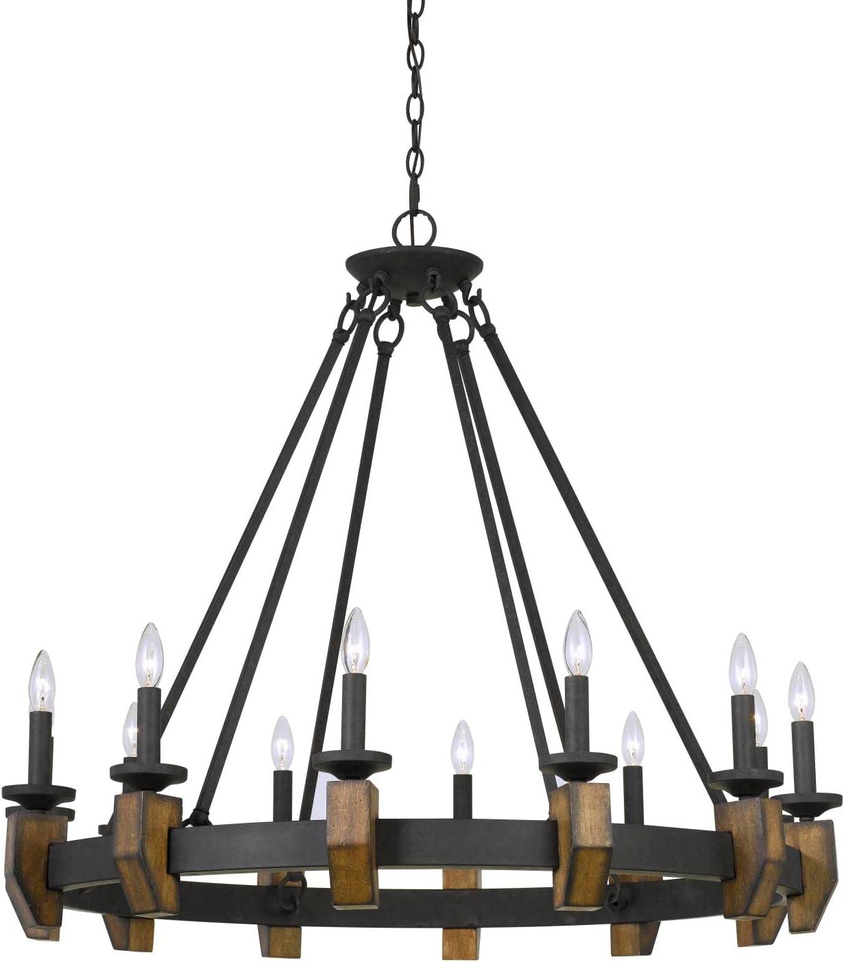 FX-3517-12-Cal Lighting-Cruz-Twelve Light Chandelier-39 Inches Wide by 35.4 Inches High     -Traditional Installation