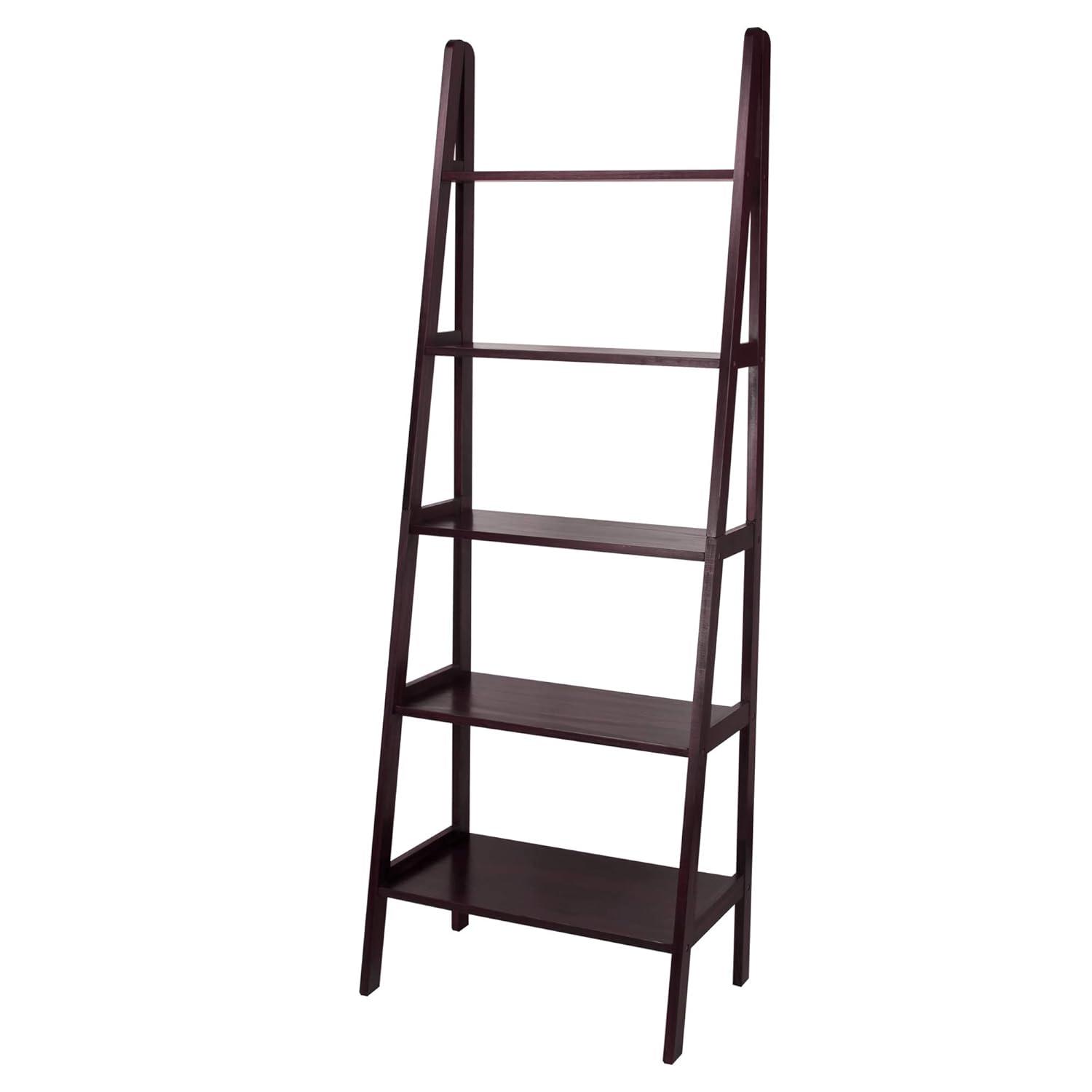 Casual Home 5-Shelf Ladder Bookcase