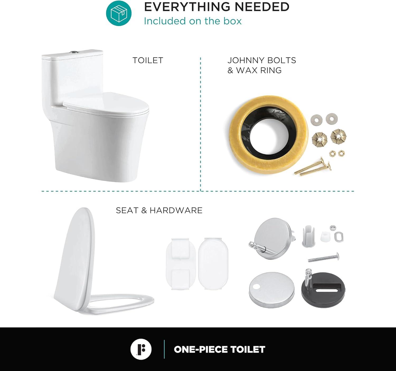 1.28 GPF Round One-Piece Toilet (Seat Included)