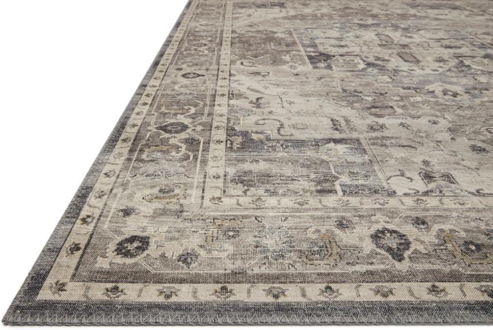 Loloi II Hathaway Printed Oriental Steel / Ivory Area Rug