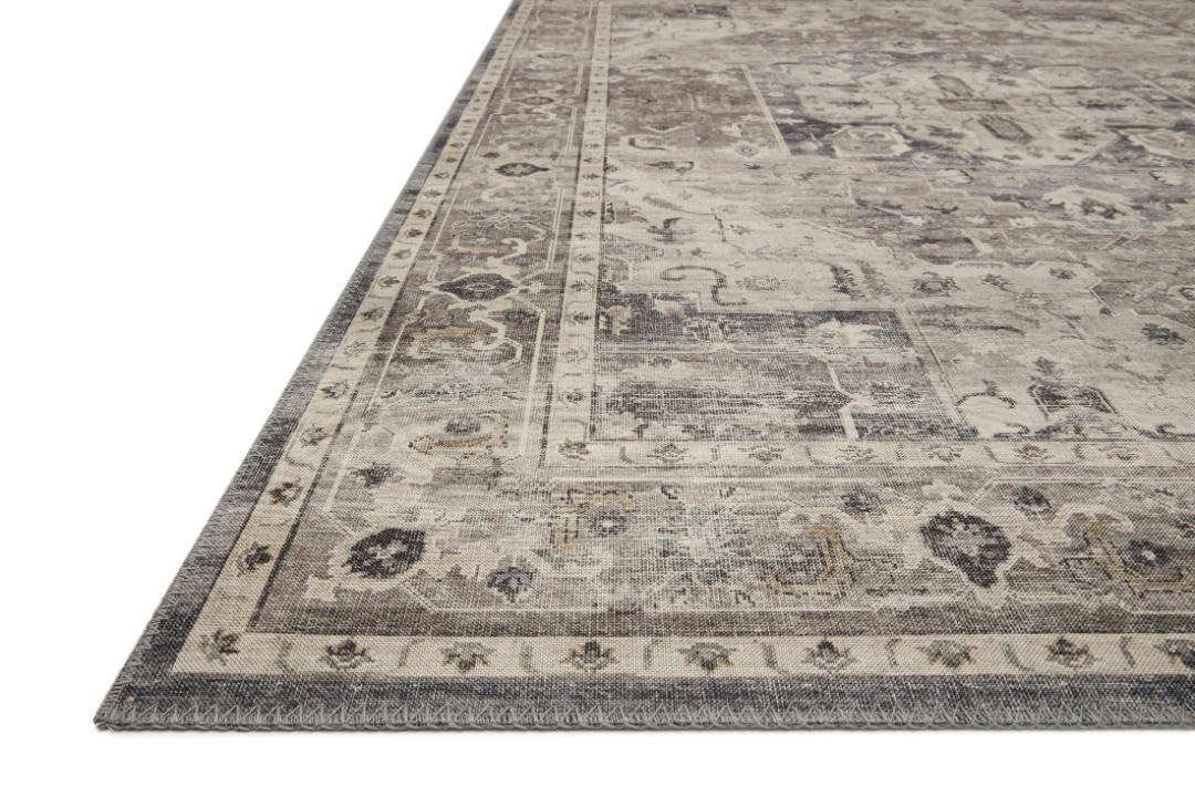 Loloi II Hathaway Printed Oriental Steel / Ivory Area Rug