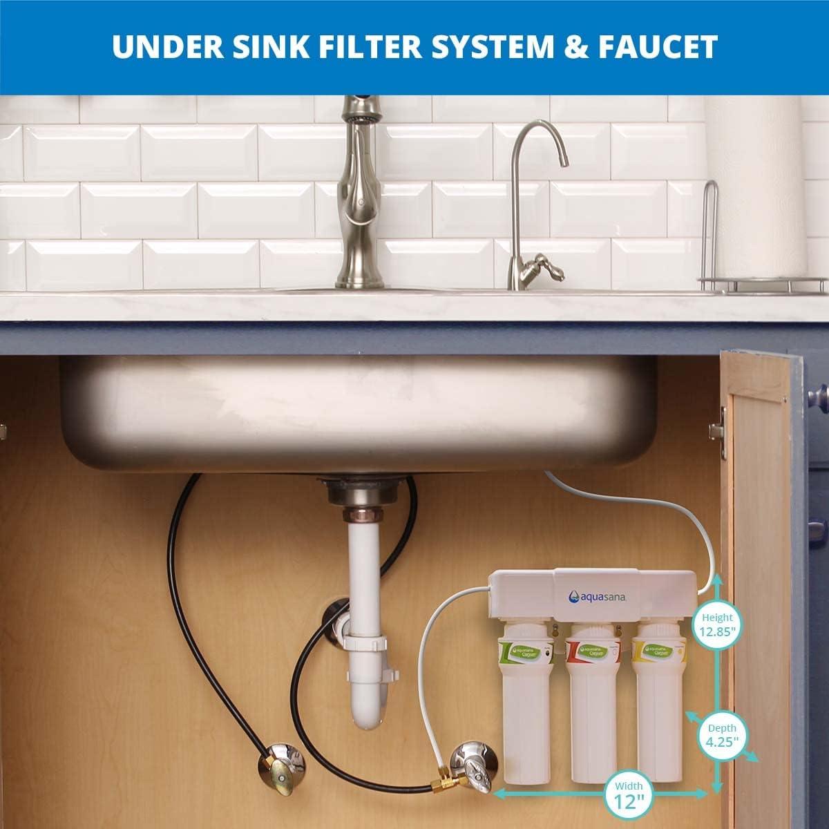 Aquasana Max Flow Under Sink Water Filter System - Bronze - AQ-5300+.62