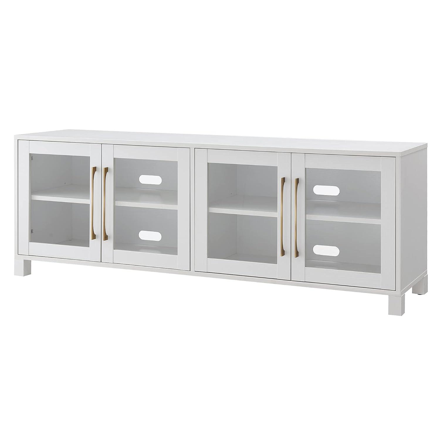 Evelyn&Zoe Quincy Rectangular TV Stand for TV's up to 65", Antiqued Gray