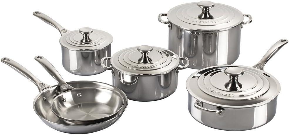 Le Creuset Le Creuset Stainless Steel Saucepan with Lid