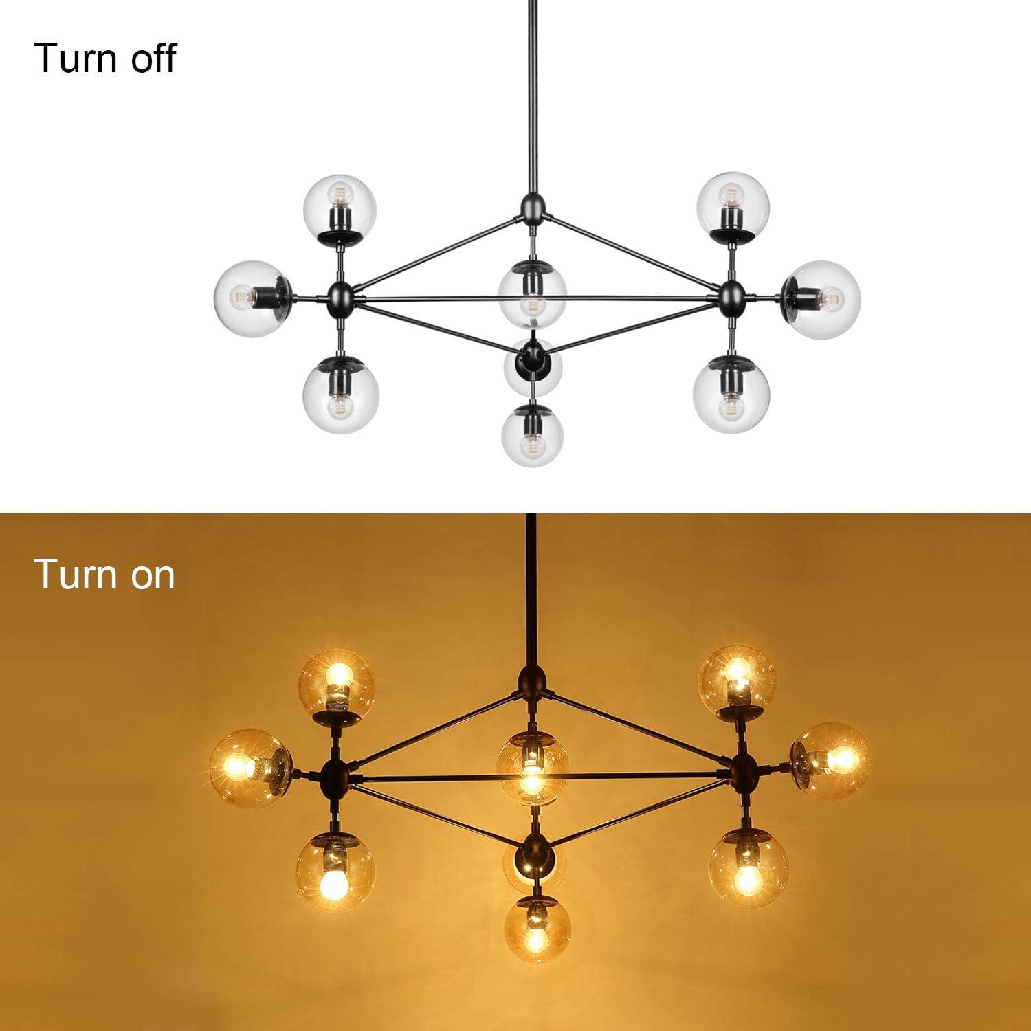 Innesker 10 - Light Dimmable LED Sputnik Chandelier