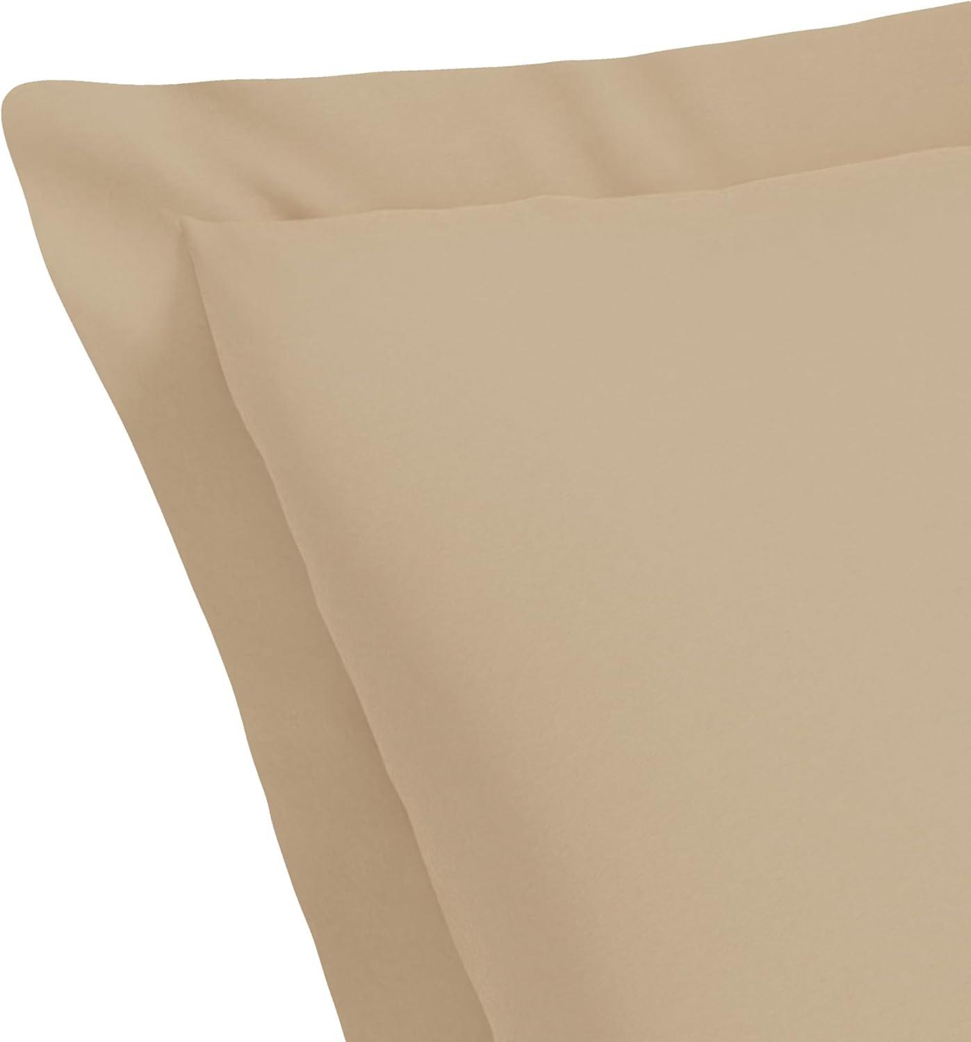 Luxury Hotel Tailored 2-Pack Standard/Queen Shams, Mocha