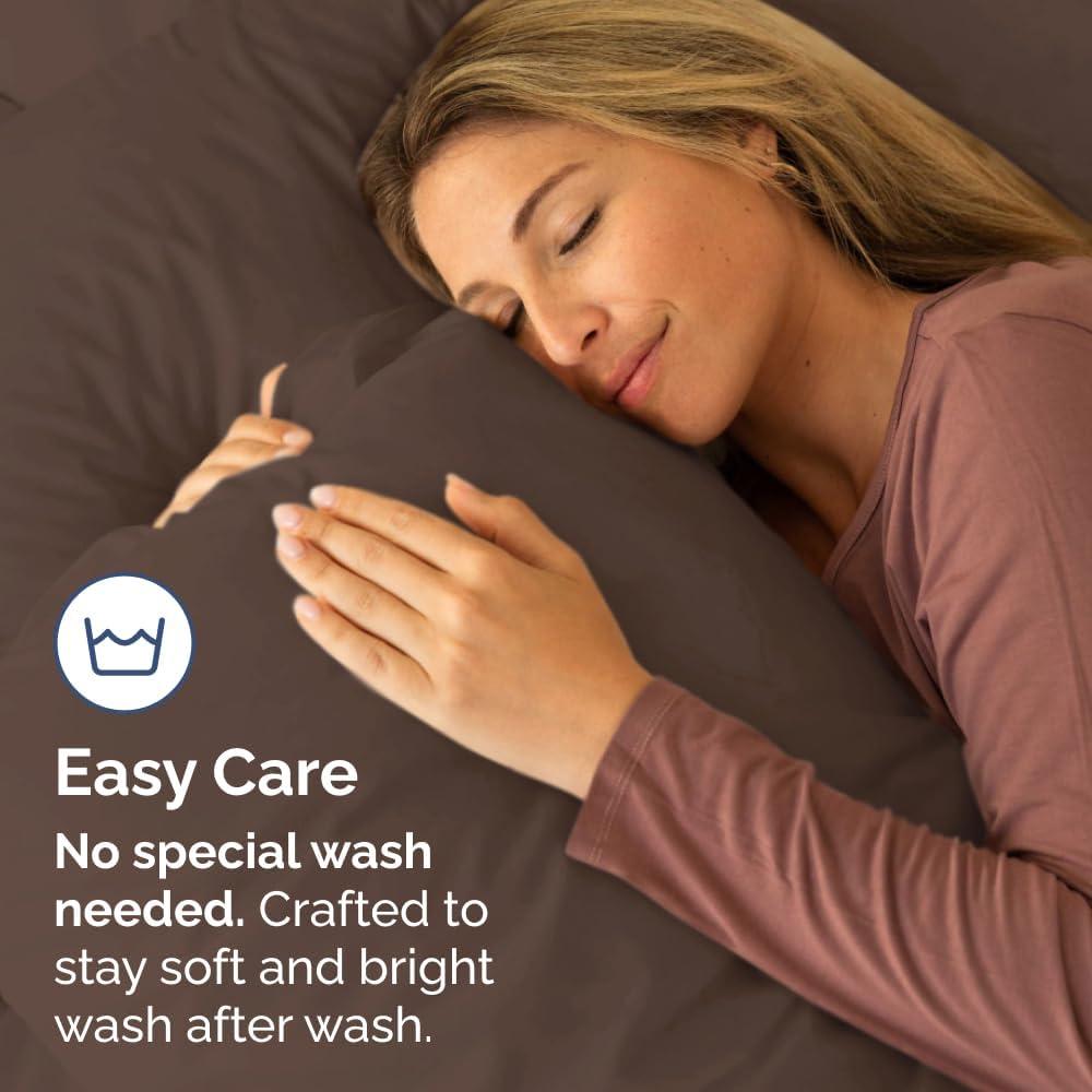 CGK Linens Soft Double Brushed Soft & Cooling Pillowcase - Set of 4