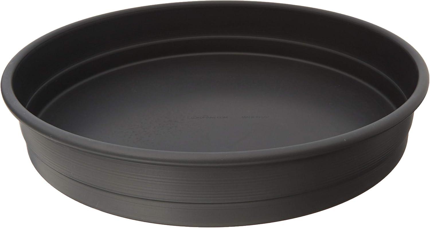 12-Inch Black Anodized Aluminum Deep Dish Pizza Pan