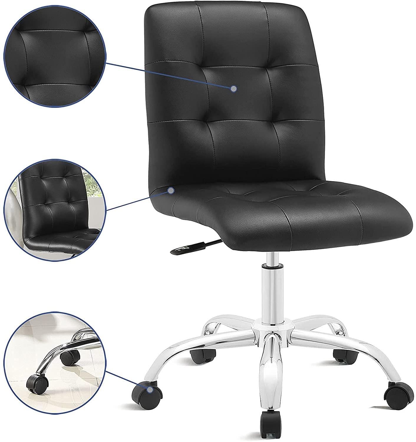 Modway Prim Armless Mid Back Office Chair & Reviews | Wayfair