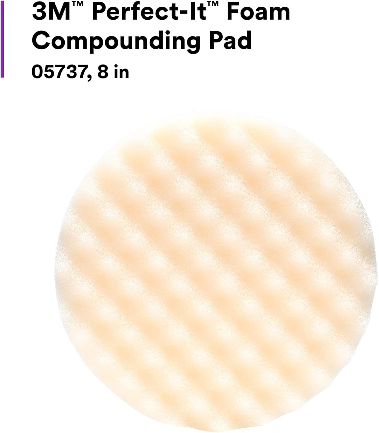 3M Automotive 5737 9" Perfect-It Foam Compounding Pad, Single Sided