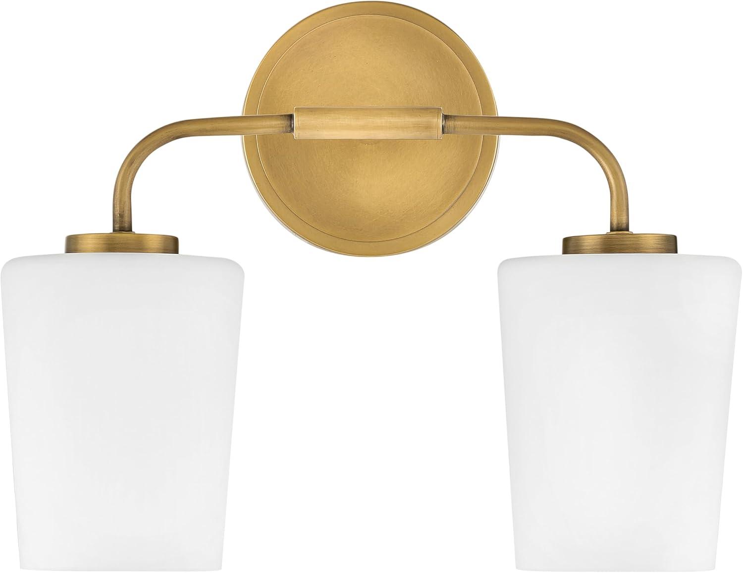 Fitz 2 Light Frosted Dimmable Vanity Light