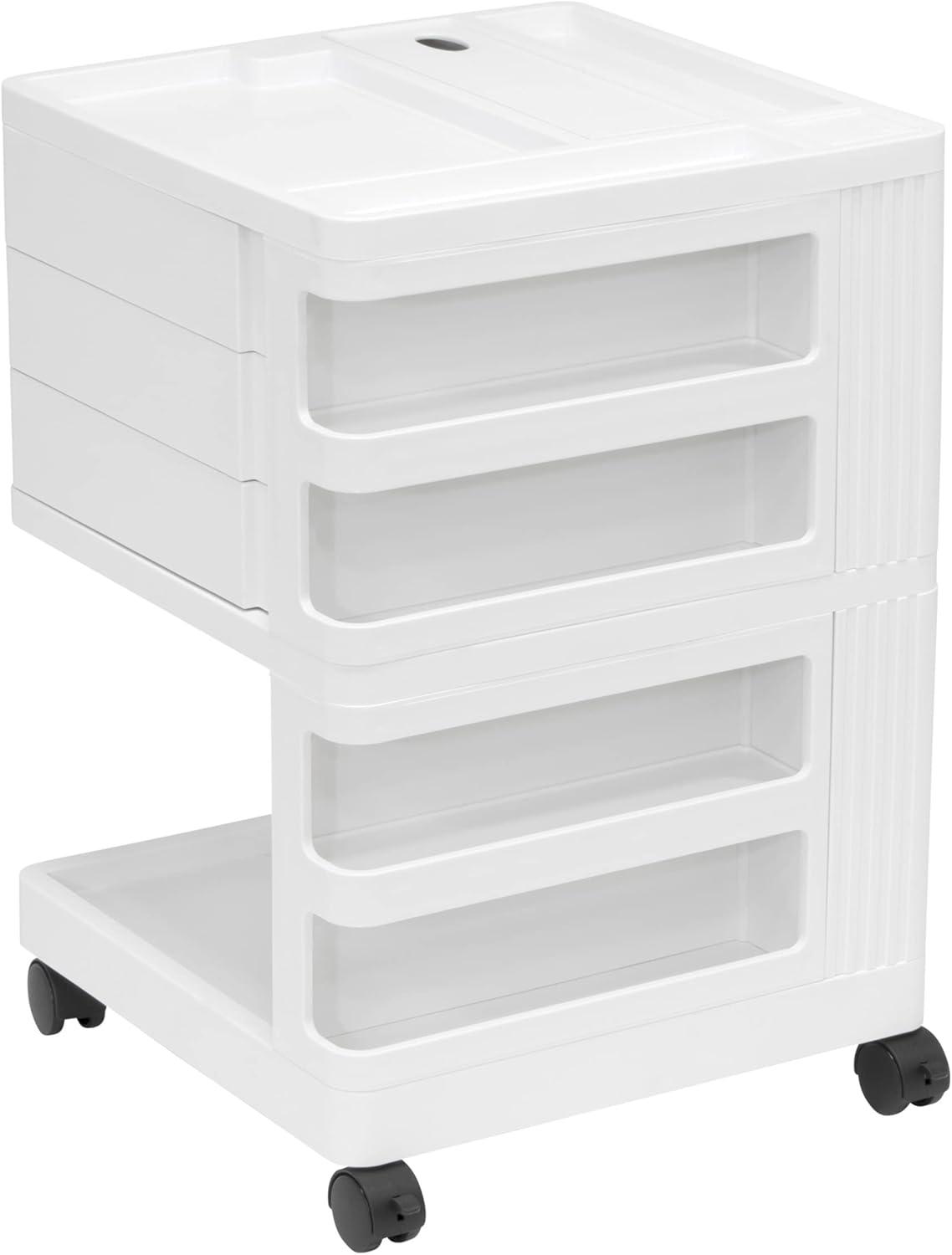 Studio Designs Kubx Pro Mobile Storage Cart - White