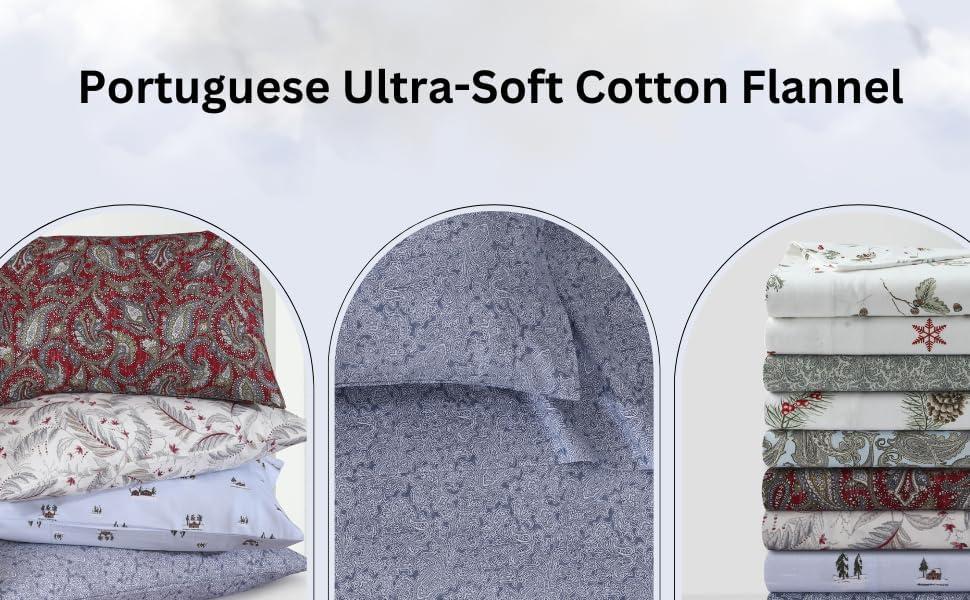 Tribeca Living Flannel Paisley Sheet Set