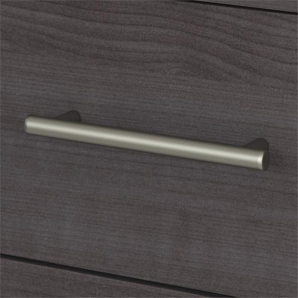 Bush Furniture Somerset 72" L Shaped Desk with Storage, Storm Gray
