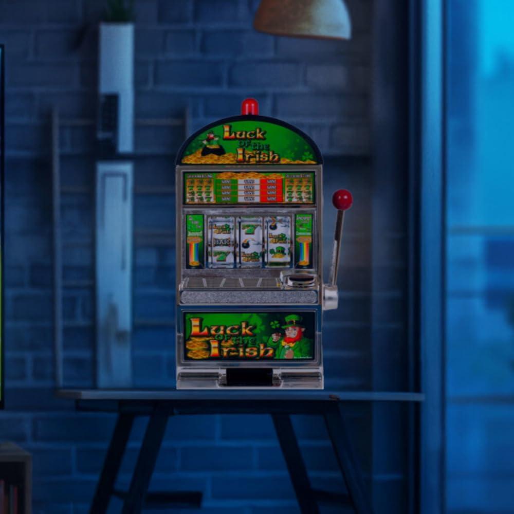 Luck of the Irish 15" Slot Machine Bank with Flashing Lights