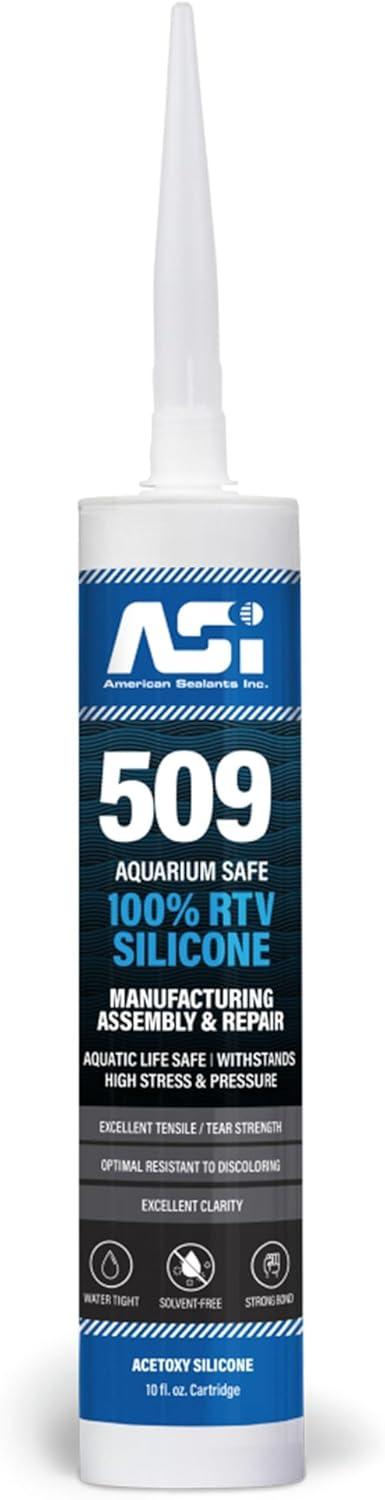 Black Aquarium Silicone Sealant - 10.2 Fluid oz Cartridge