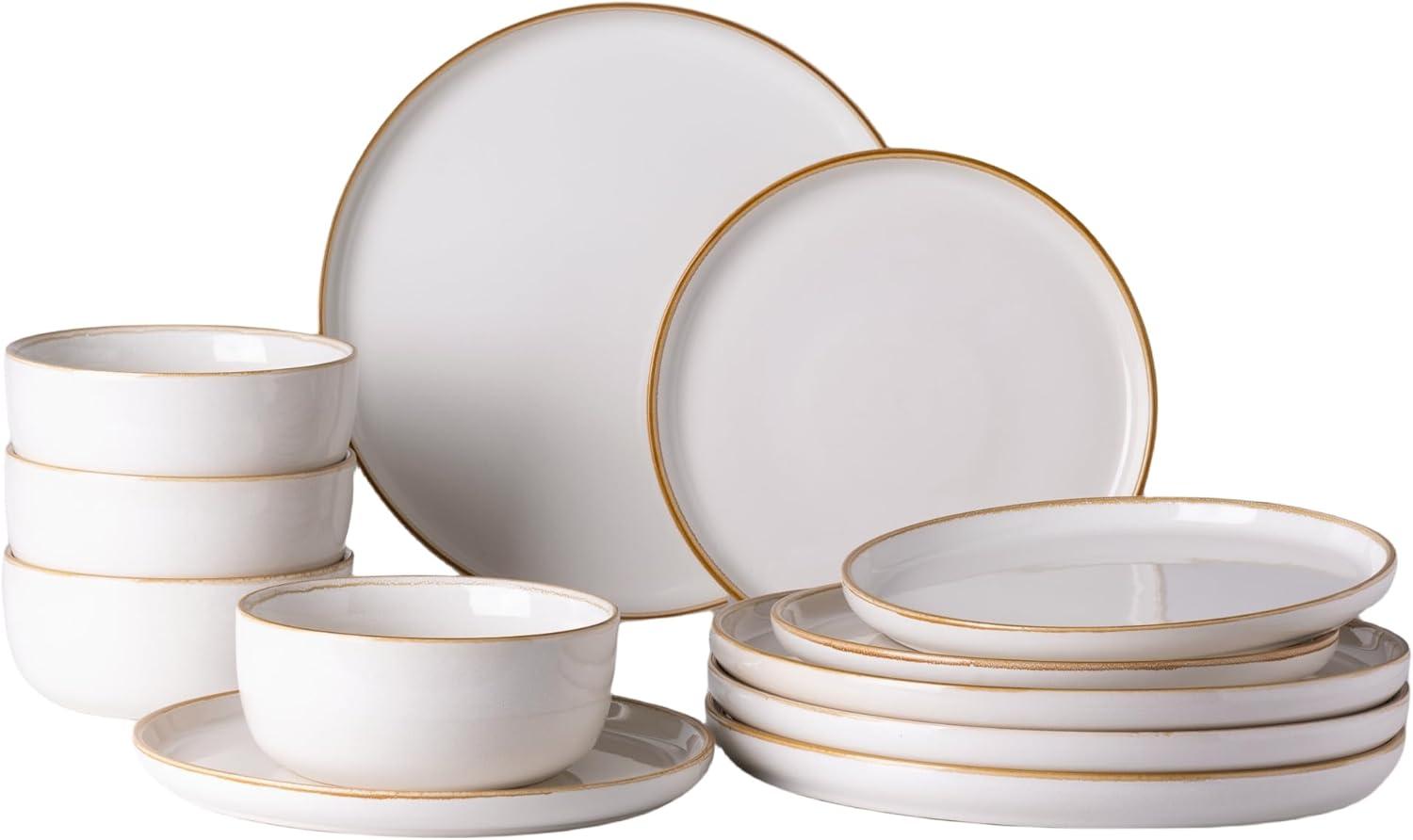 Rockaway 12 Piece Dinnerware Set