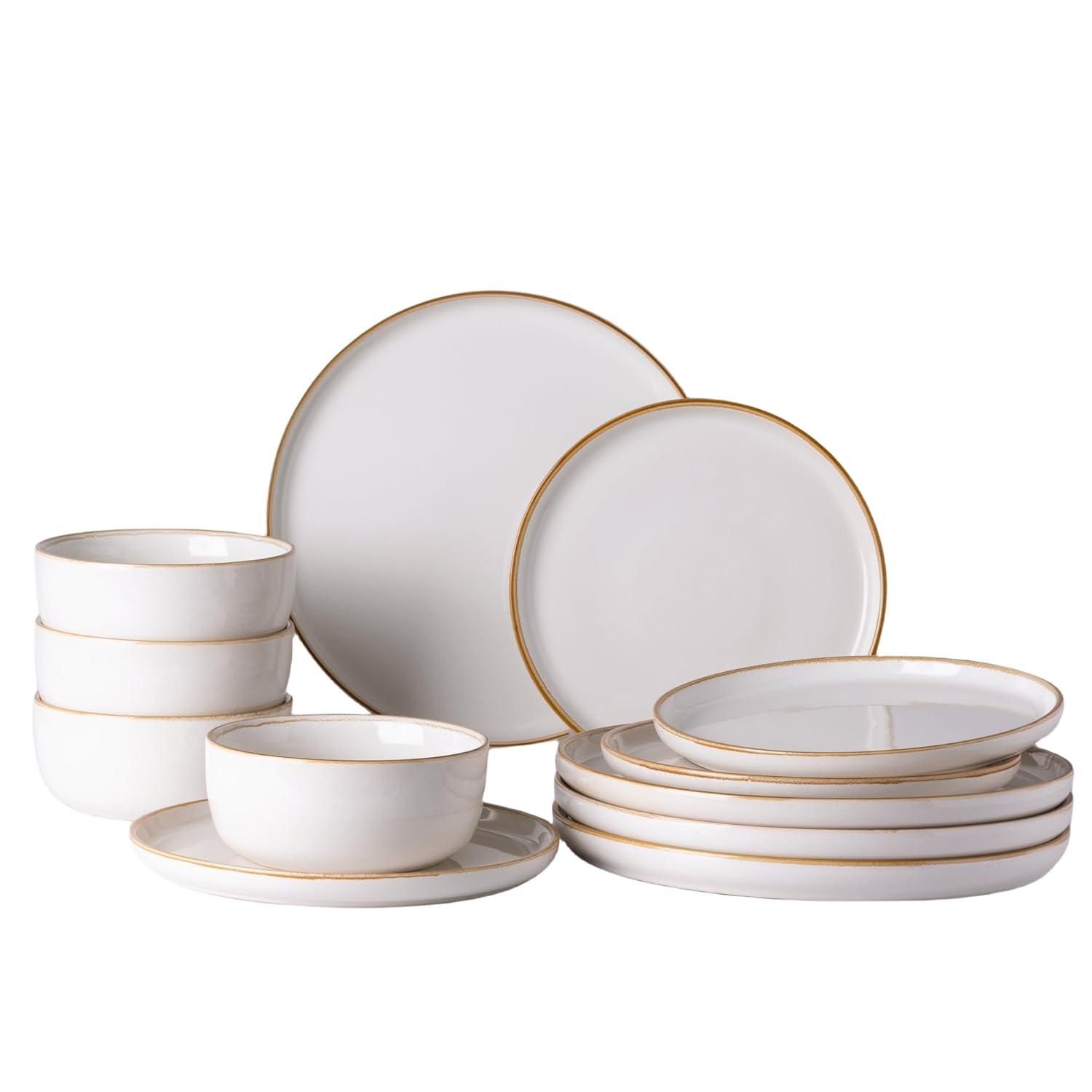Rockaway 12 Piece Dinnerware Set