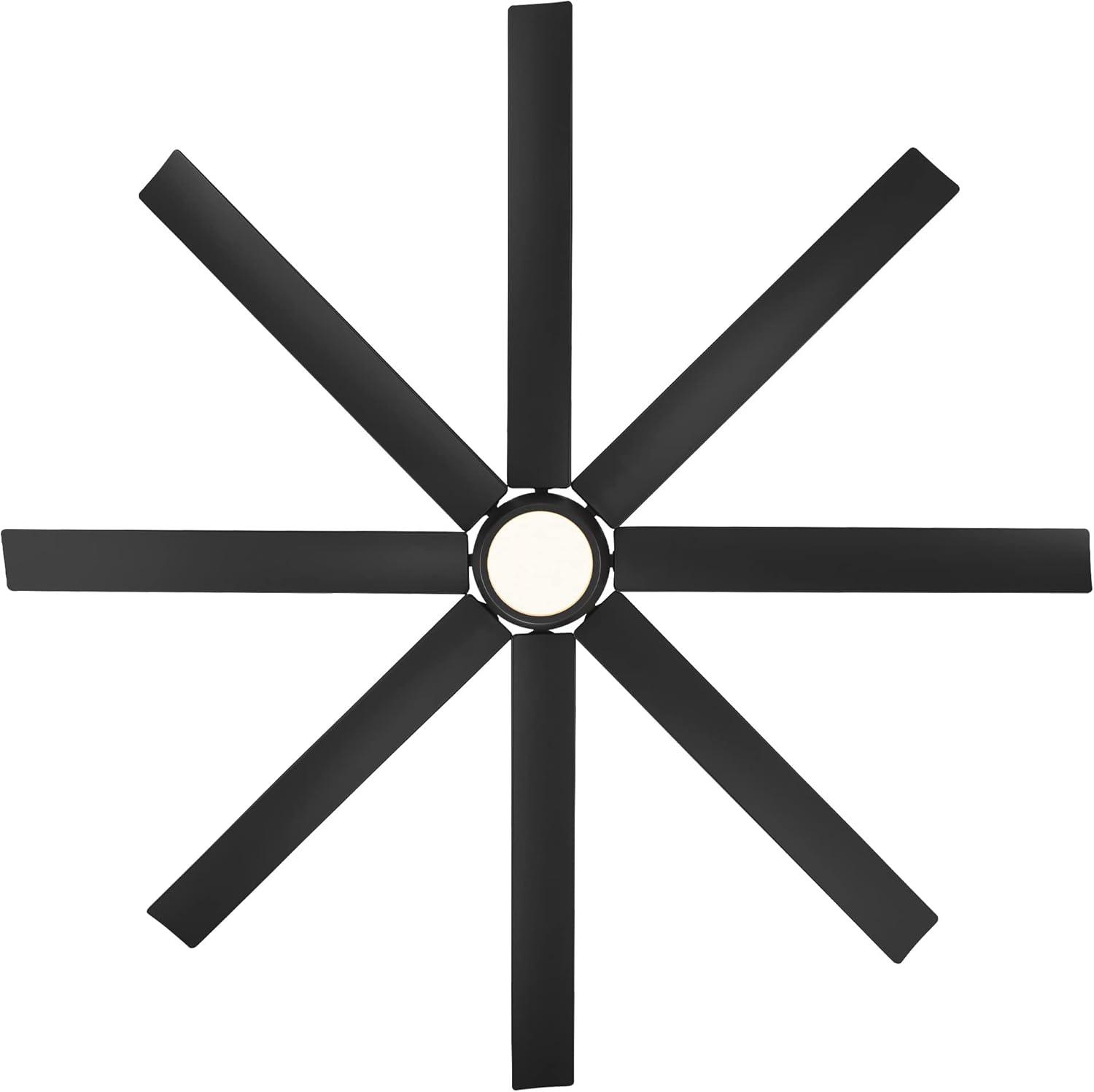 66" 8 - Blade Outdoor / Indoor Smart Ceiling Fan with Remote Control Included, Works With Google Assistant, Amazon Alexa and IOS/Android Mobile APP