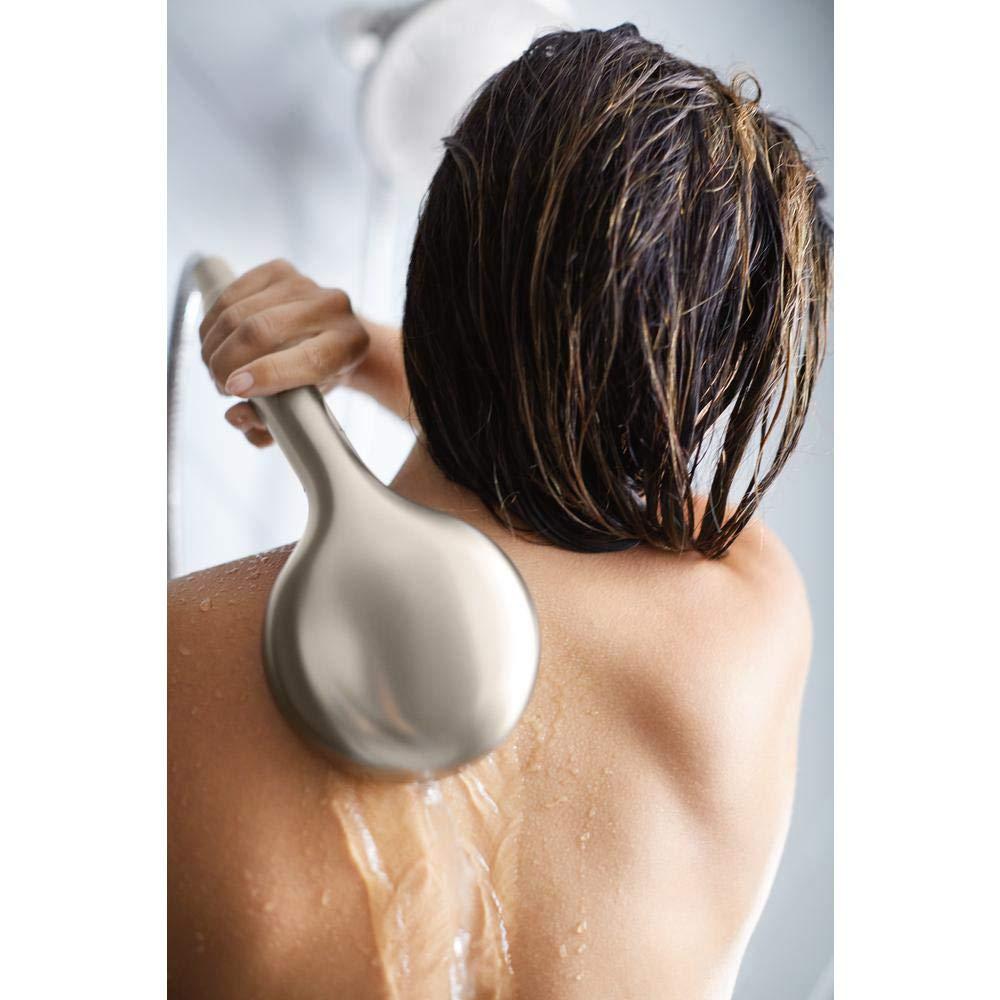 HydroRoller Massage 3-Spray 7.5 in Dual Handheld Shower Head with Body Spray in Spot Resist Brushed Nickel