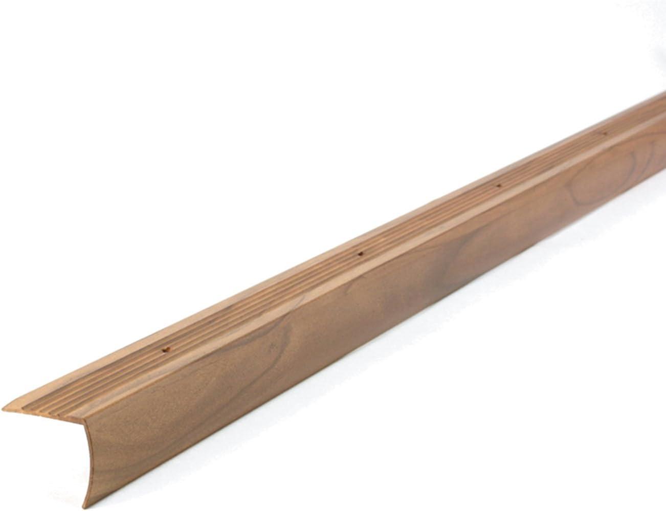 Cherry Finish Aluminum Stair Edging, 36 Inches
