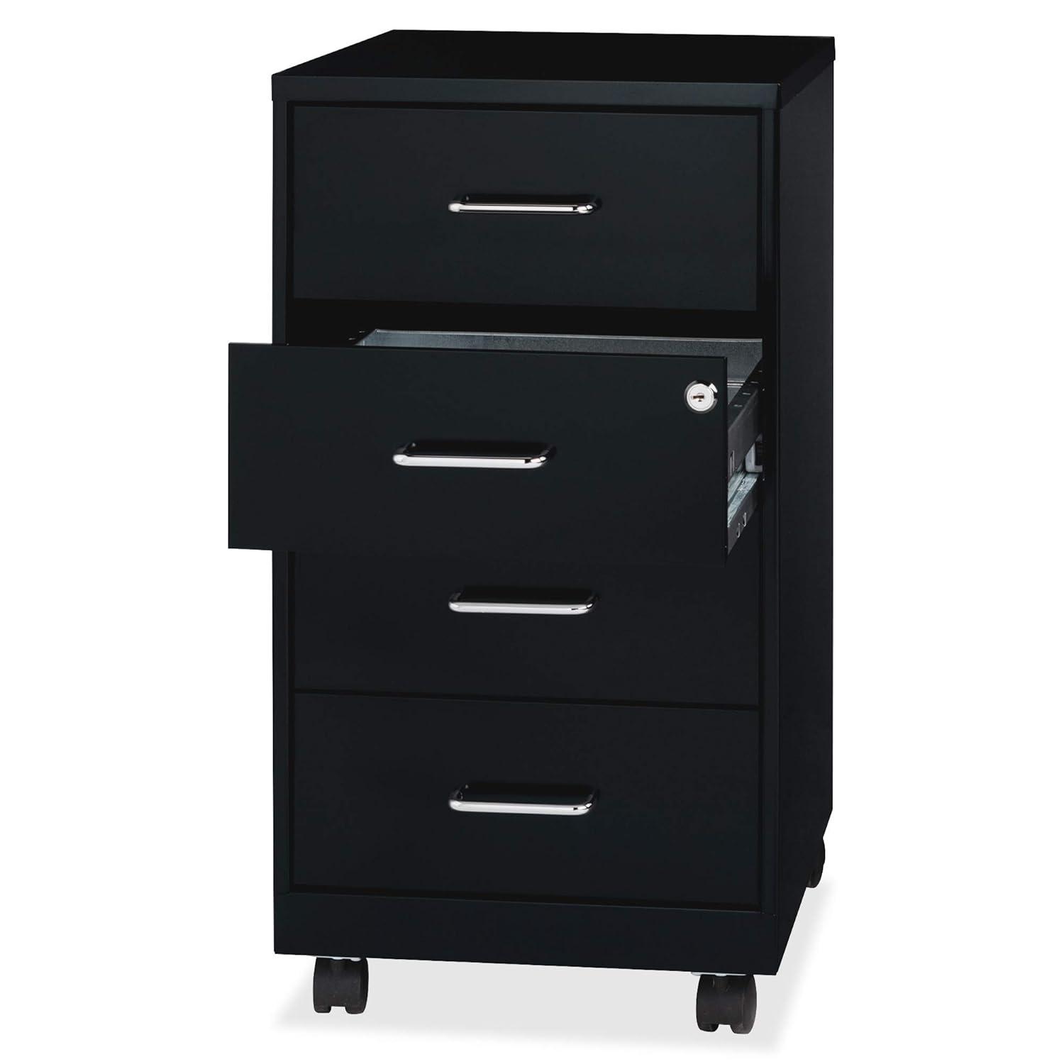 Inbox Zero Onetta 4-Drawer Mobile Vertical Filing Cabinet
