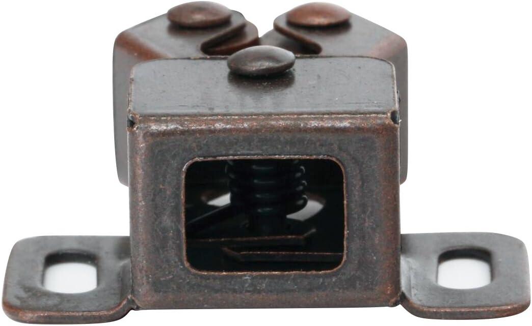 Brown Oil-Rubbed Bronze Steel Roller Catch Latch Set