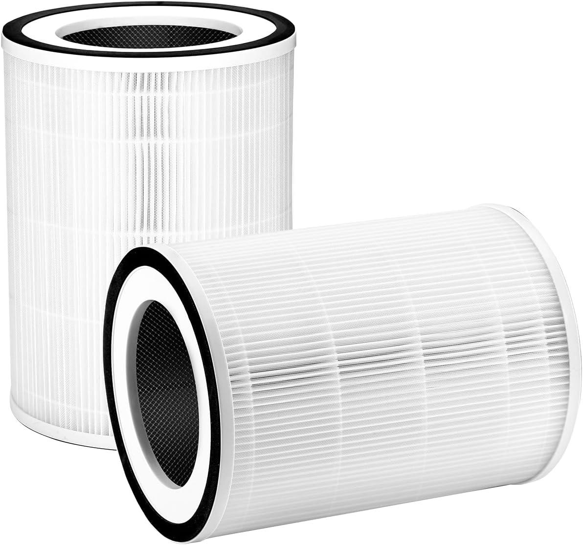 White True HEPA Replacement Filters for Air Purifiers, 2-Pack