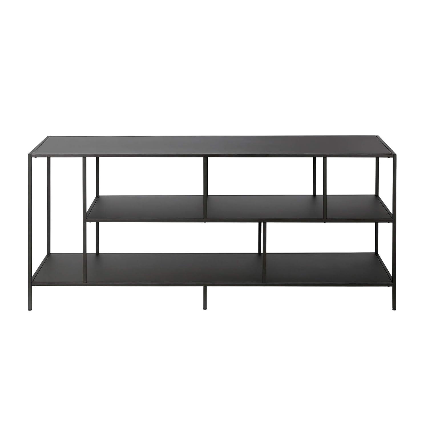 Three Shelf TV Stand in White - Henn&Hart